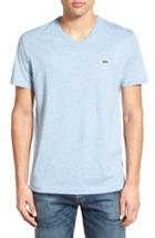 Men's Lacoste Pima Cotton Jersey V-neck T-shirt (xxl) - Blue
