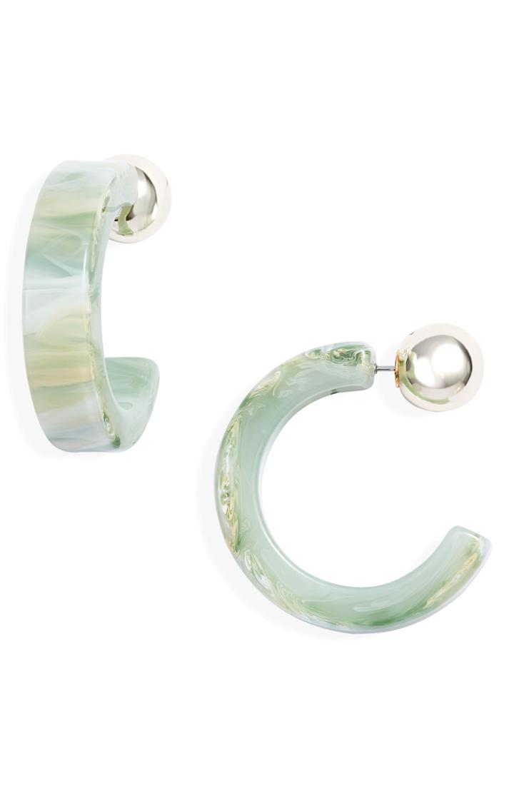 Women's 8 Other Reasons Mint Hoop Earrings