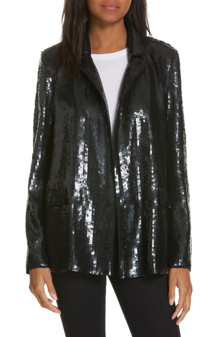 Women's Joie Diandra Sequin Blazer - Black