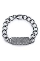 Women's Sheryl Lowe Diamond Pave Bar Id Bracelet