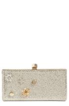 Jimmy Choo Jewelled Collection Celeste Buttons Glitter Clutch -