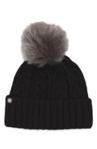 Women's Ugg Cable Knit Cuff Hat With Genuine Shearling Pom -