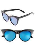 Women's Bp. 50mm Cat Eye Sunglasses - Black/ Blue