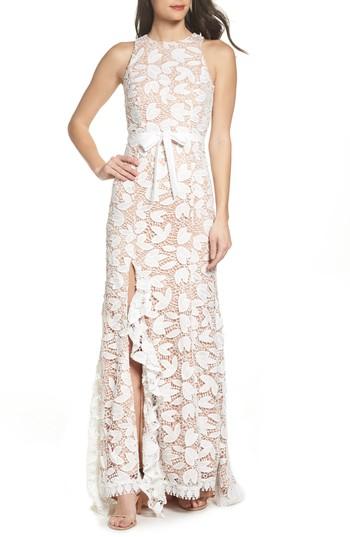 Women's Jarlo Petal Lace Gown - Ivory