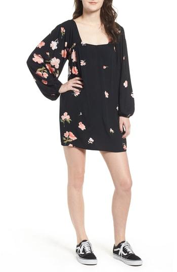 Women's Billabong Beach Craze Floral Print Dress - Black