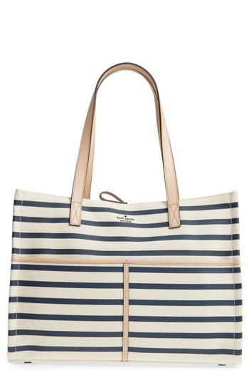 Kate Spade New York Washington Square - Mega Sam Canvas Tote - Blue
