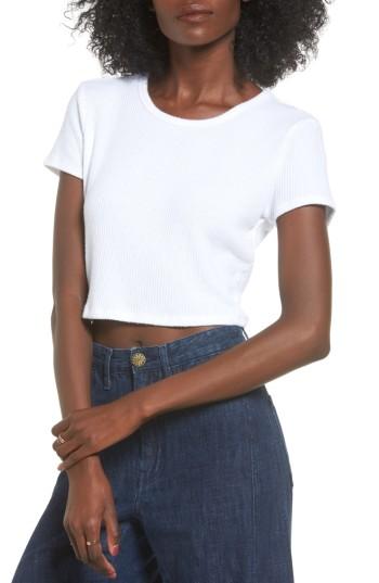 Women's Majorelle Angel Crop Tee - White