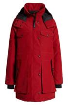 Women's Canada Goose Gabriola Water Resistant Arctic Tech 625 Fill Power Down Parka (6-8) - Red
