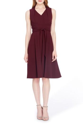 Women's Tahari Fit & Flare Dress - Purple