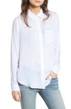 Women's Treasure & Bond Dobby Classic Shirt, Size - Black