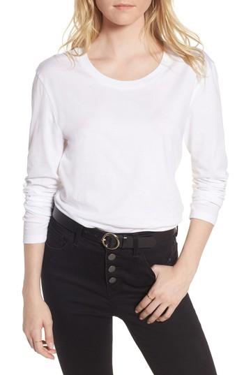 Women's Treasure & Bond Cotton Tee, Size - White
