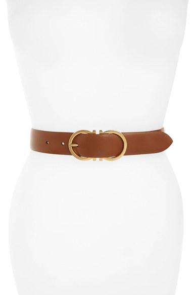 Women's Salvatore Ferragamo Reversible Gancini Belt - Brown