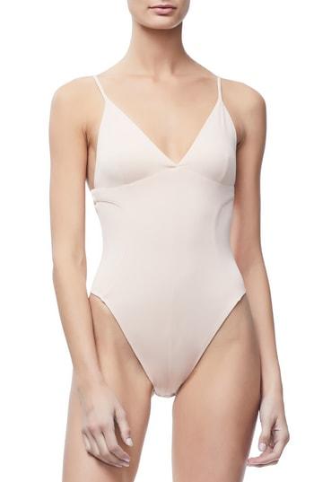 Women's Good American Not So Basic Camisole Bodysuit - Pink