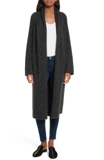 Women's Joie Myrtice Open Front Long Cardigan - Grey