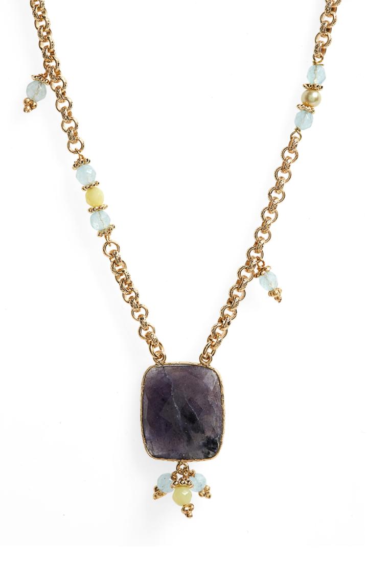 Women's Gas Bijoux Serti Jaseron Pendant Necklace