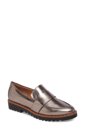 Women's Halogen Emily Studded Flat M - Metallic