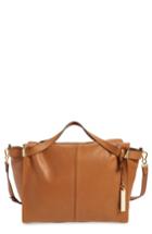 Vince Camuto Rosen Leather Satchel - Brown