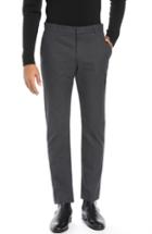Men's Vince Griffith Slim Fit Microcheck Stretch Cotton Chino Pants - Grey