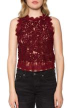 Women's Willow & Clay Textured Lace Tank