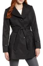 Women's Via Spiga Trench Coat - Black