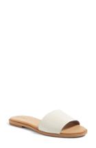 Women's Hinge 'mere' Flat Slide Sandal .5 M - White