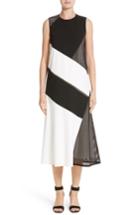 Women's Lafayette 148 New York Nuri Laser Cut Midi Dress - Black