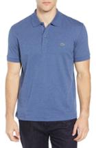 Men's Lacoste Jersey Interlock Fit Polo, Size 5(l) - Blue