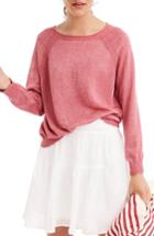 Women's J.crew Kate Crew Pullover Sweater - Red