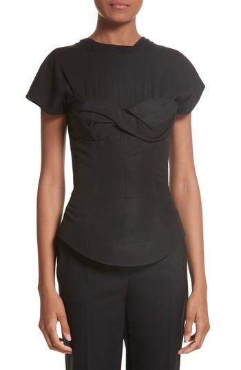 Women's Alexander Wang Bustier Tee - Black