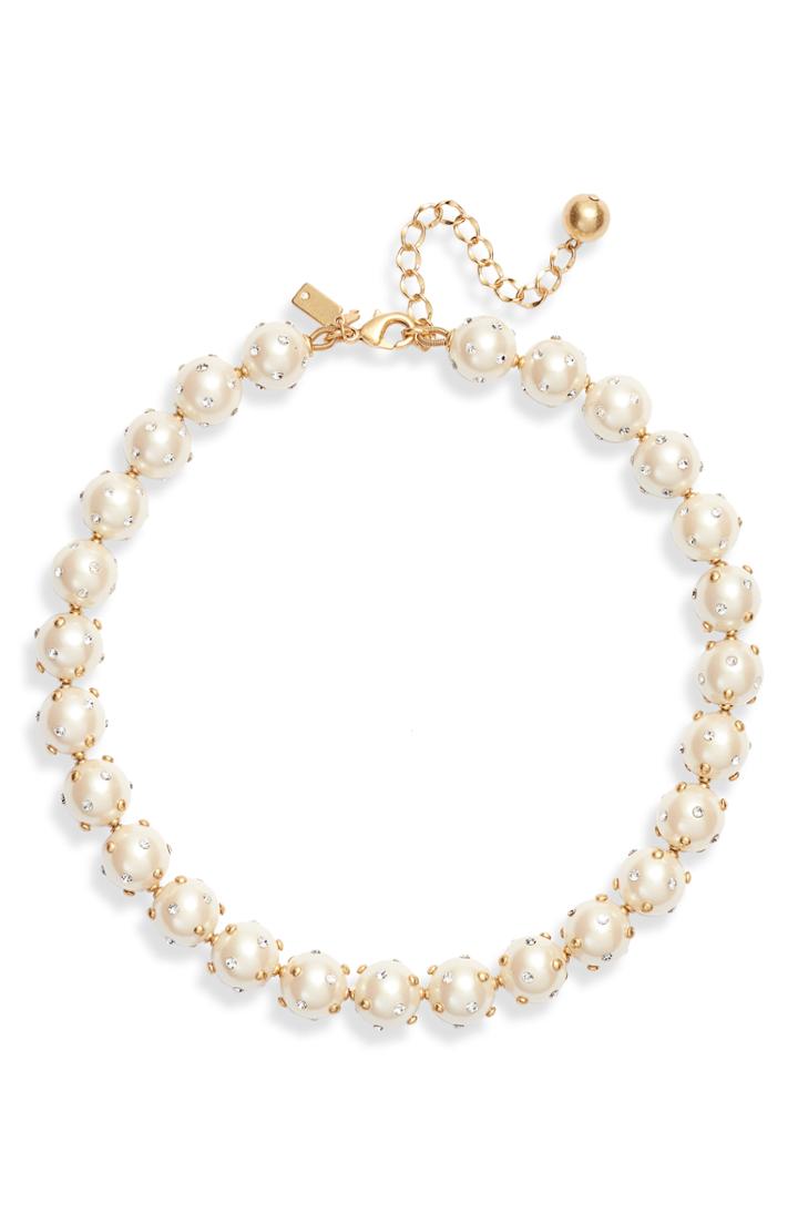 Women's Kate Spade New York Studded Pearly Bead Necklace