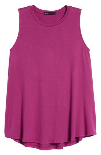 Women's Gibson X Living In Yellow Millie Cozy Fleece Muscle Tank - Purple