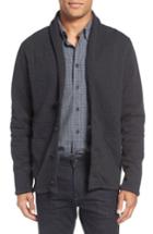 Men's Billy Reid Quilted Shawl Collar Sweater, Size - Black
