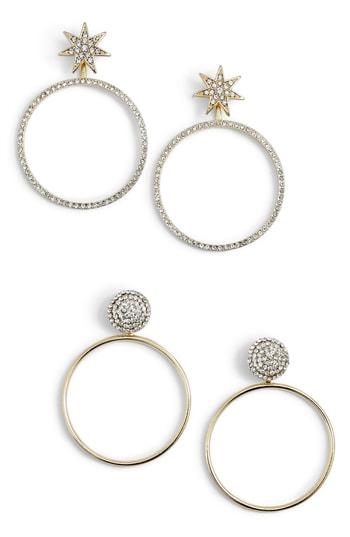 Women's Baublebar Twilight Set Of 2 Hoop Earrings