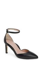 Women's Taryn Rose Graziella Ankle Strap Pump M - Black