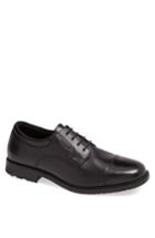 Men's Rockport 'essential Details' Waterproof Cap Toe Derby Xw - Black