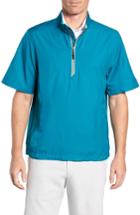 Men's Cutter & Buck Half Zip Short Sleeve Pullover - Blue