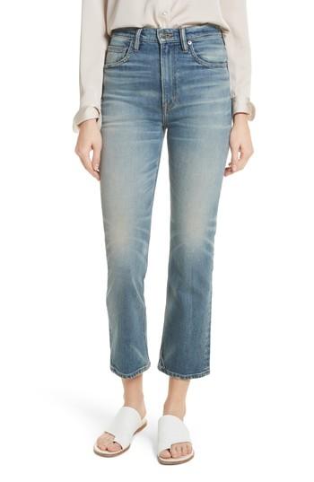 Women's Vince High Waist Straight Leg Jeans - Blue