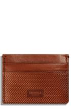 Men's Shinola Leather Card Case - Brown