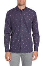 Men's Ted Baker London Charcro Slim Fit Print Sport Shirt (m) - Blue