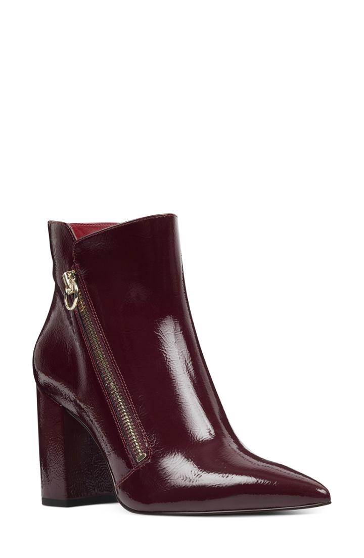 Women's Nine West Russity Pointy Toe Bootie M - Red