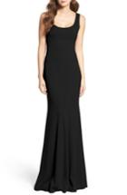 Women's Katie May Westward Stretch Crepe Gown - Black