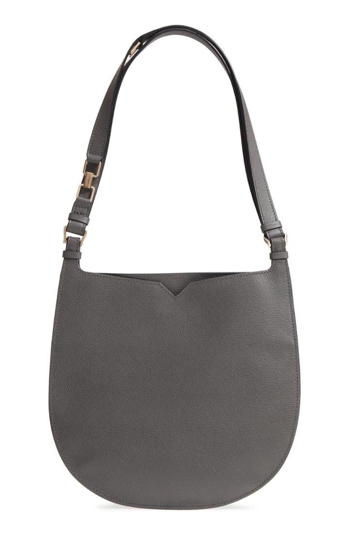 Valextra Weekend Medium Leather Hobo -