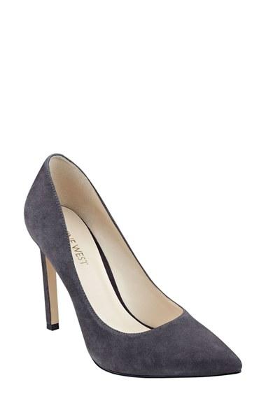 Women's Nine West 'tatiana' Pointy Toe Pump M - Grey