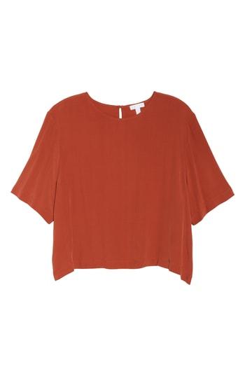 Women's Leith Crewneck Crop Top - Brown