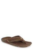Men's Olukai 'nui' Leather Flip Flop M - Blue