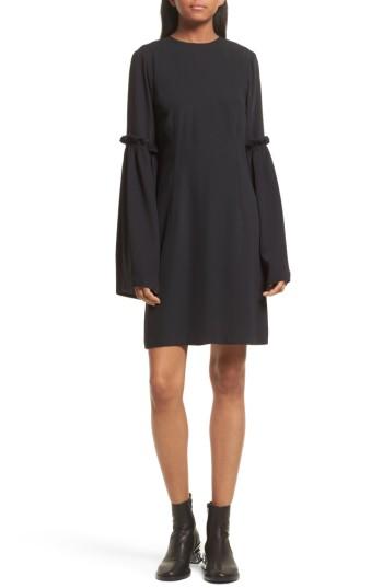 Women's Mm6 Maison Margiela Bell Sleeve Shift Dress Us / 42 It - Black