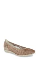 Women's Mephisto Evelyne Perforated Flat M - Brown