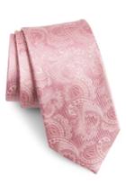 Men's The Tie Bar Paisley Silk Tie, Size X-long X-long - Pink