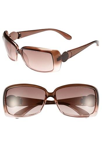 Marc By Marc Jacobs Rectangular Sunglasses Brown Rose
