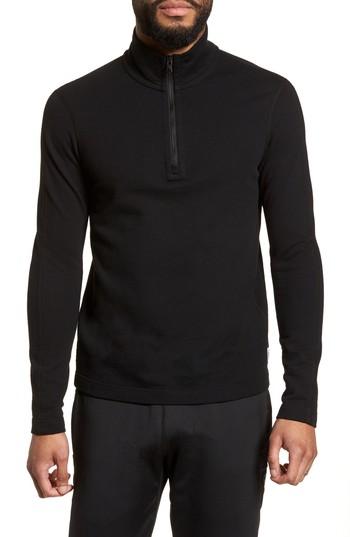Men's Reigning Champ Half Zip Pullover - Black